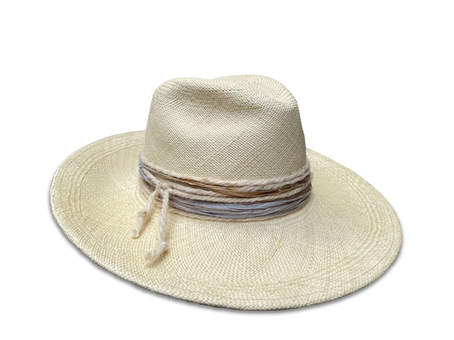 Corazon - Natural Panama Fedora with Recycled Trim & Feather