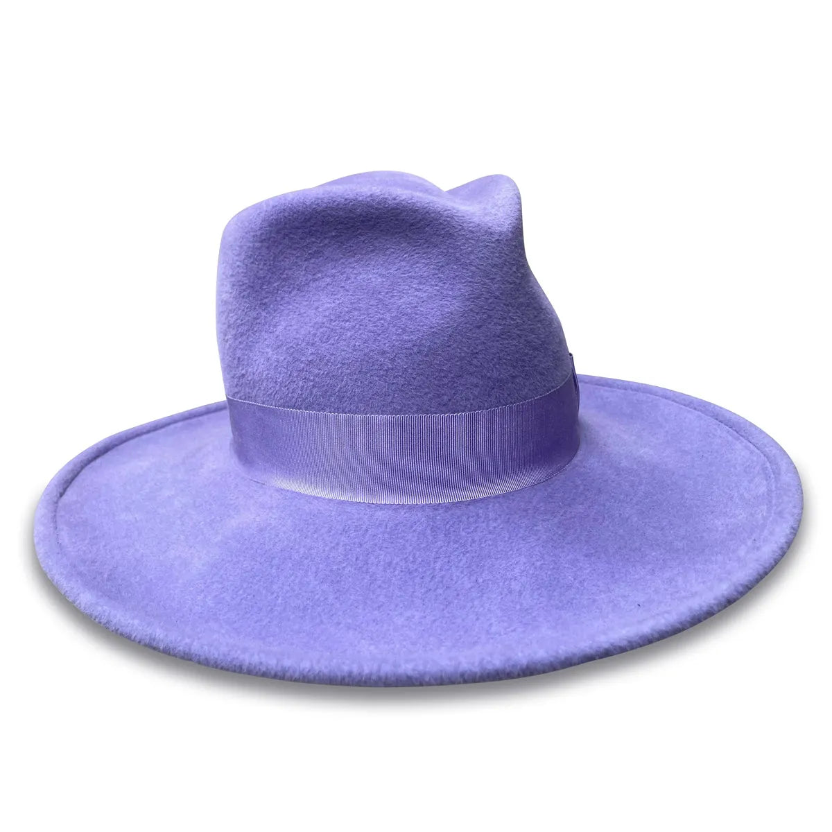 Honey Creeper - Lavender Fur Felt Fedora with Wide Brim
