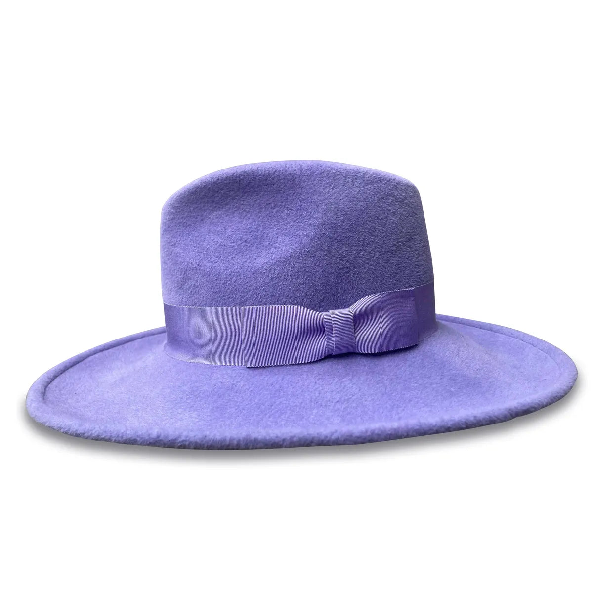 Honey Creeper - Lavender Fur Felt Fedora with Wide Brim