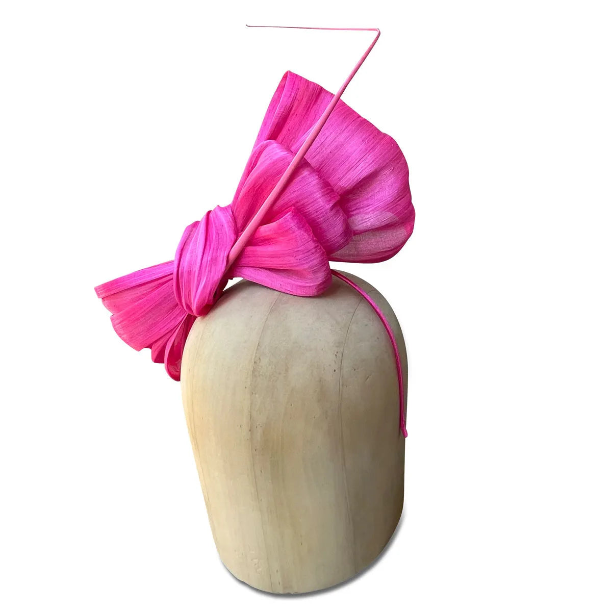 KDBow - Silk Abaca Fascinator with Ostrich Quill