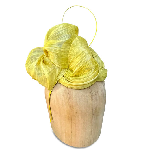 KDHeaddress - Silk Abaca Fascinator with Turban Style