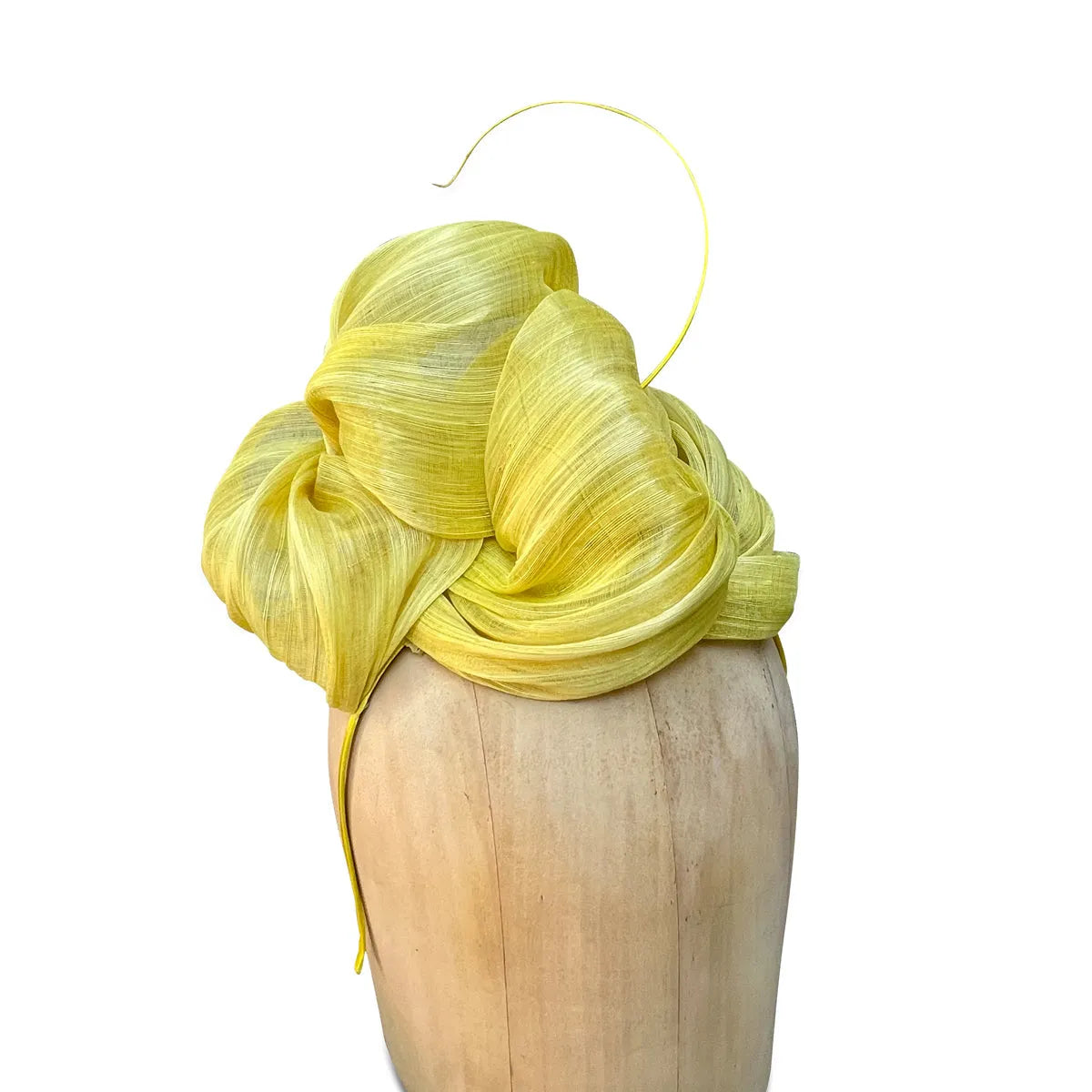 KDHeaddress - Silk Abaca Fascinator with Turban Style