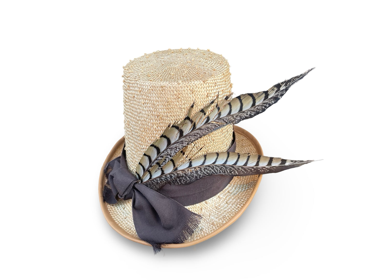 Lady Danbury - Bridgerton Style Straw Top Hat