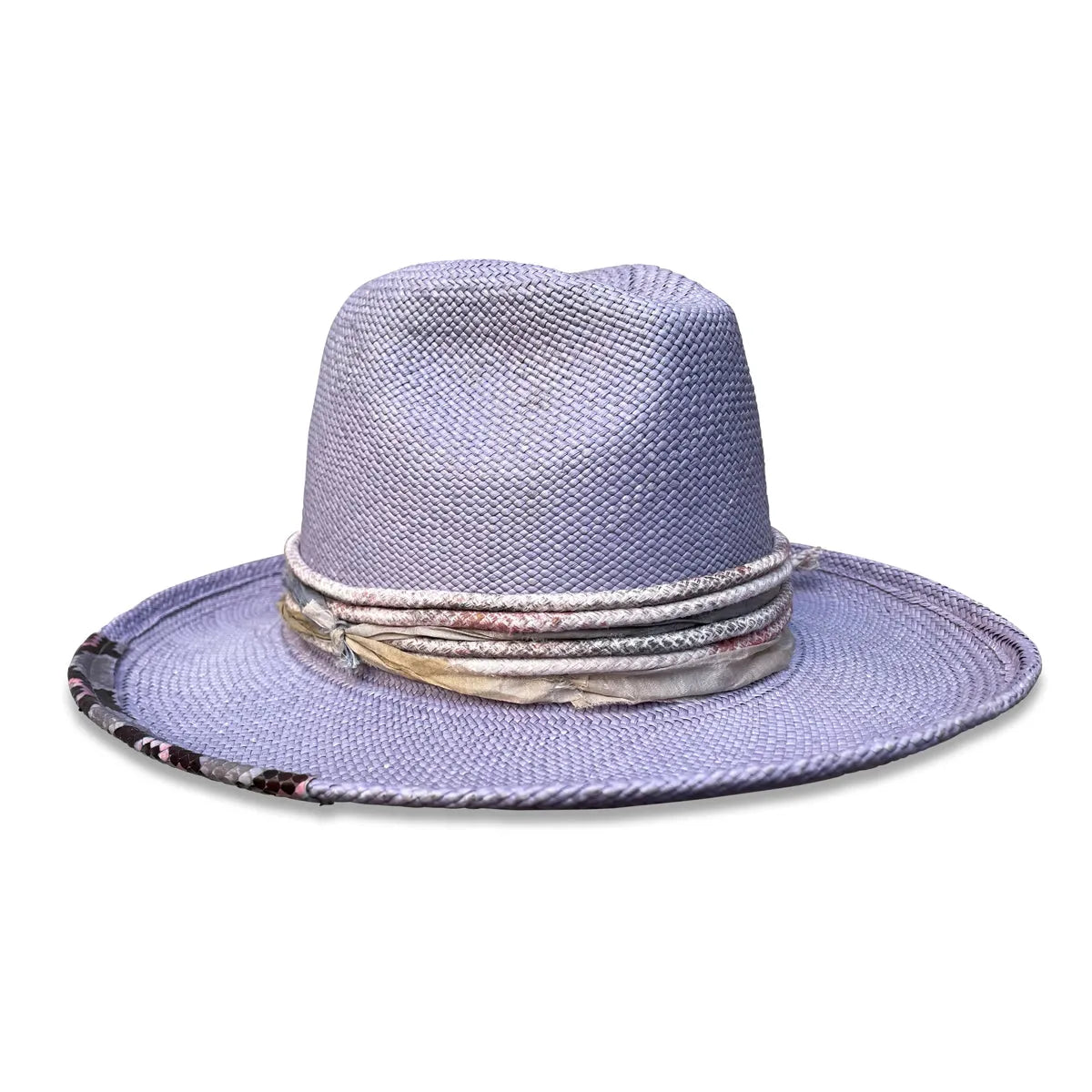 Mel - Panama Flange Fedora with Festival Trim