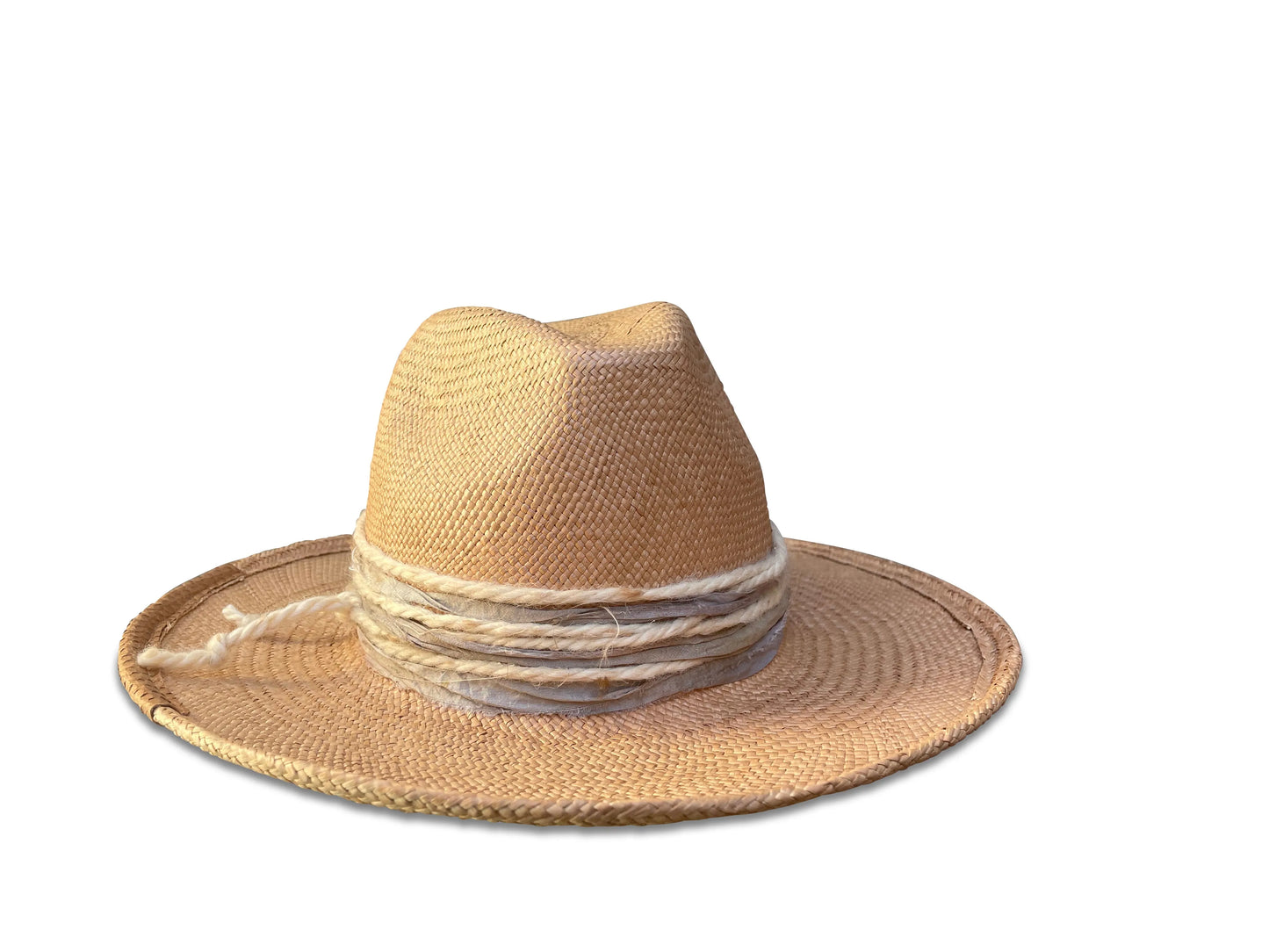 Mel - Panama Flange Fedora with Festival Trim