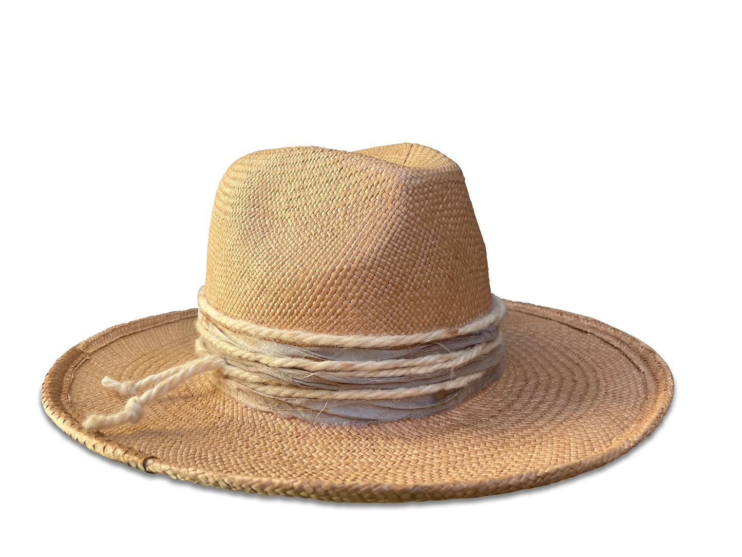 Mel - Panama Flange Fedora with Festival Trim