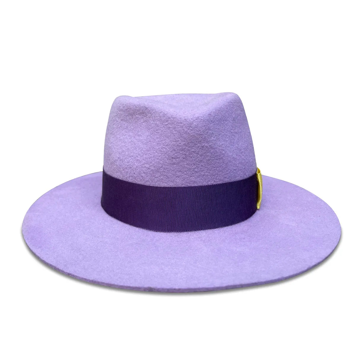Nanphanita X Cha Cha Fedora - Lavender Wool with Color Block Trim