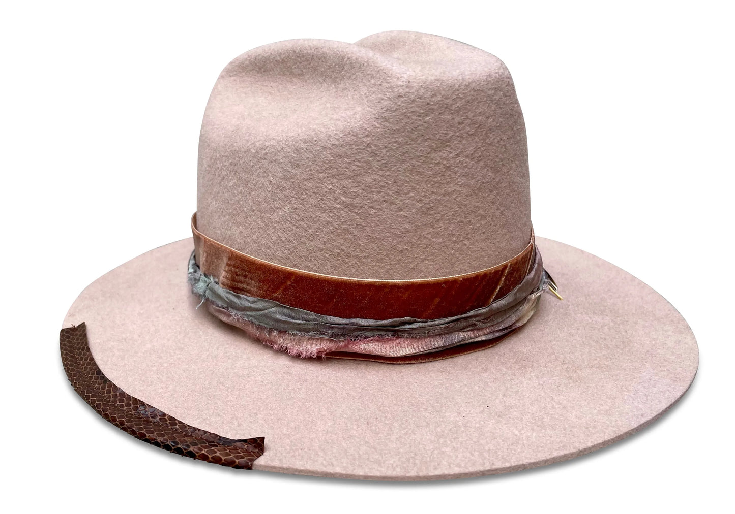 Starr Cowboy Hat - Vintage Wool Felt with Silk & Copper Trim