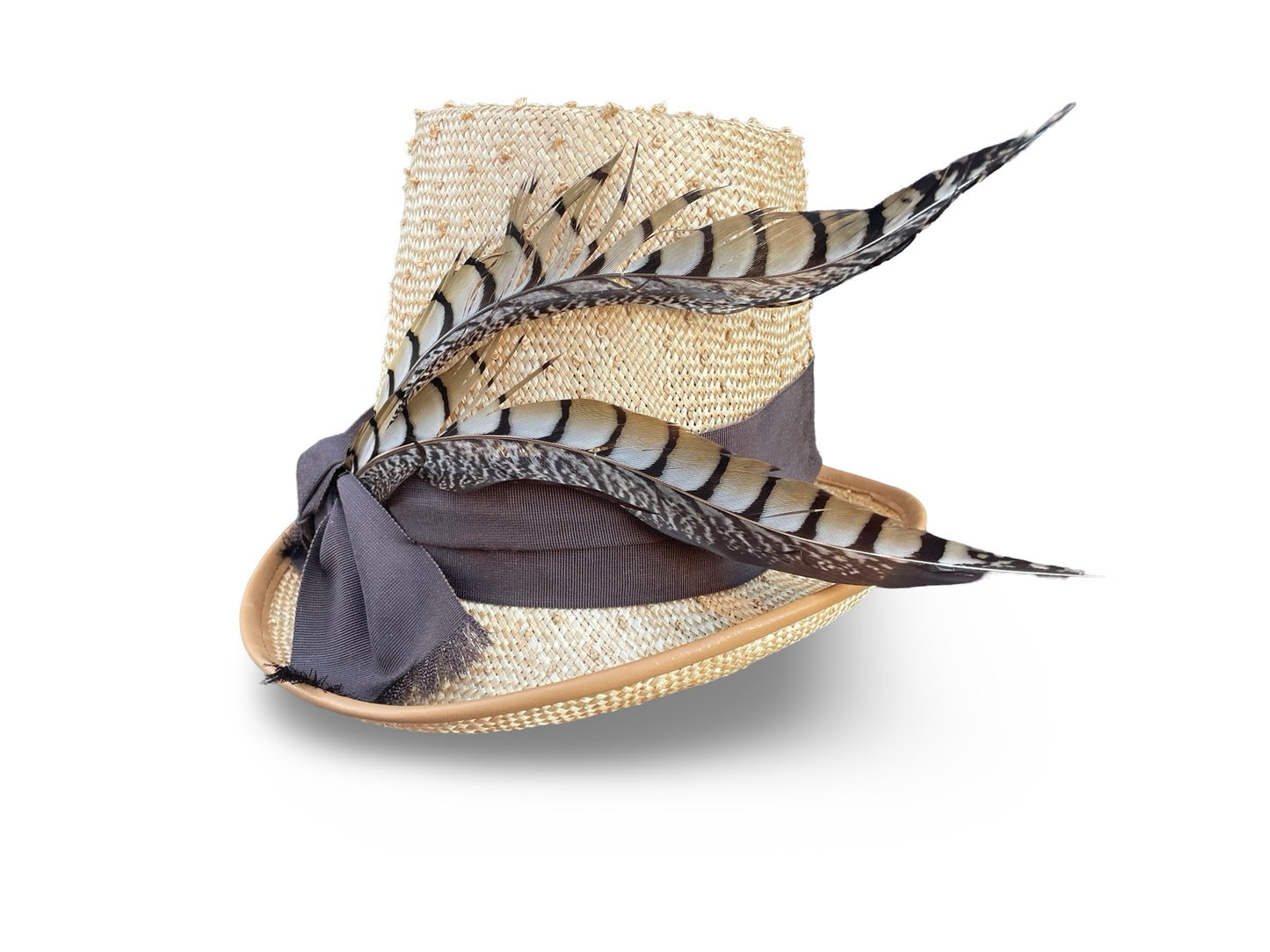 Lady Danbury - Bridgerton Style Straw Top Hat