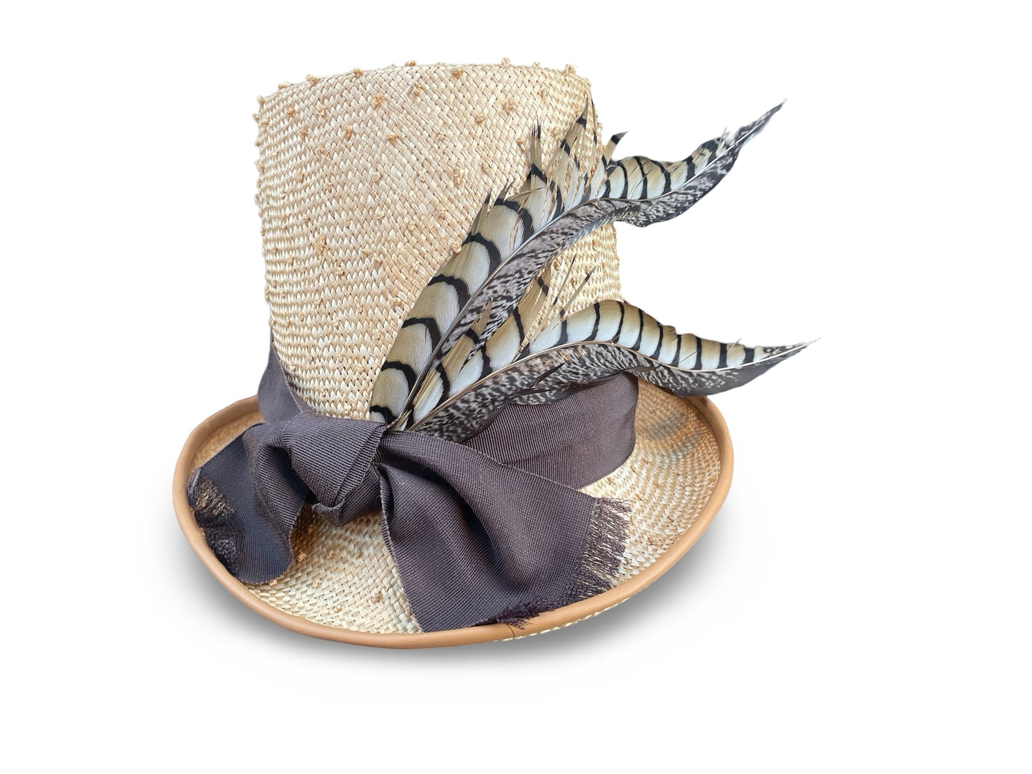 Lady Danbury - Bridgerton Style Straw Top Hat