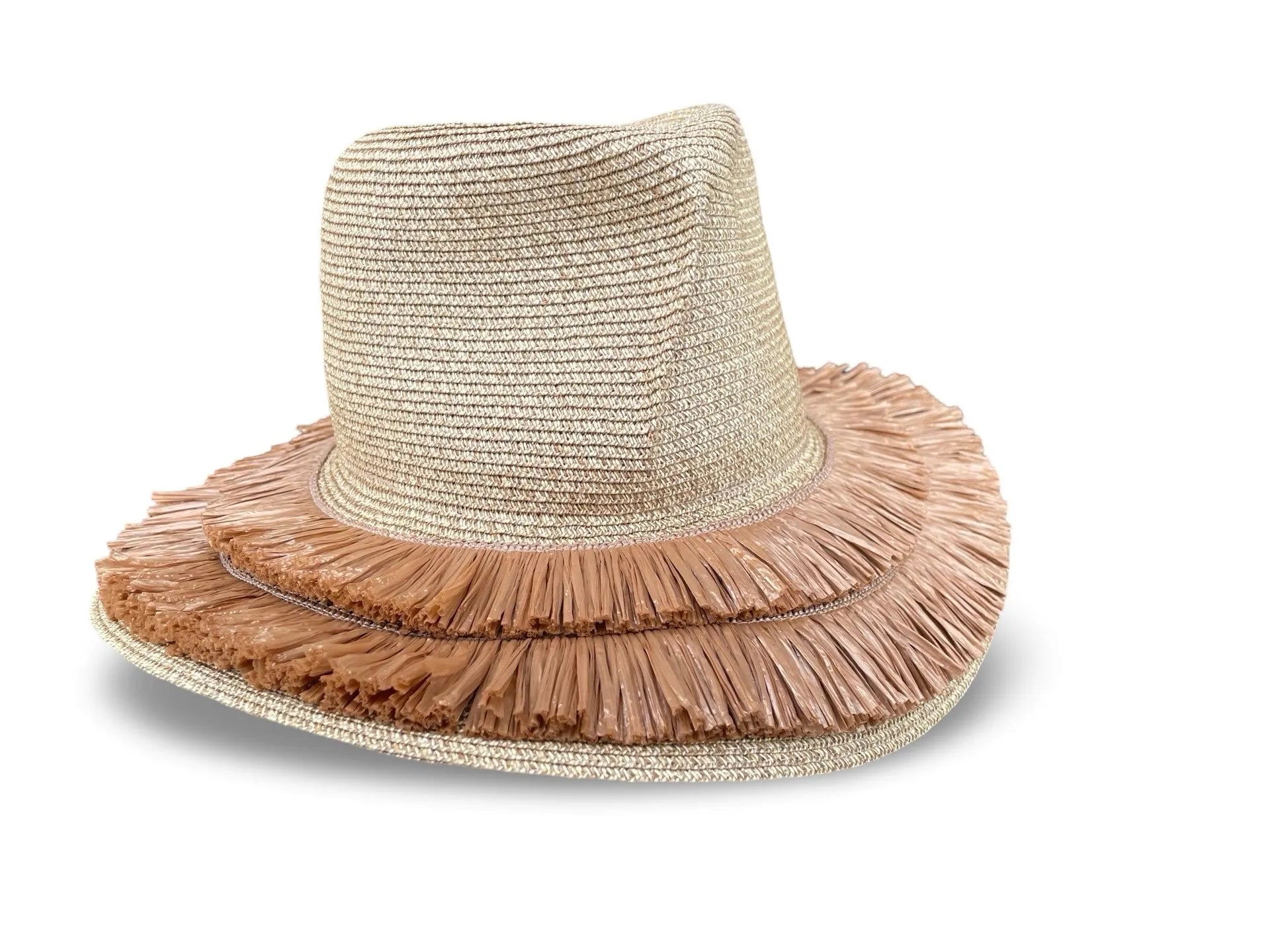 Analea Packable Beach Hat - Straw Sun Hat with Fringe