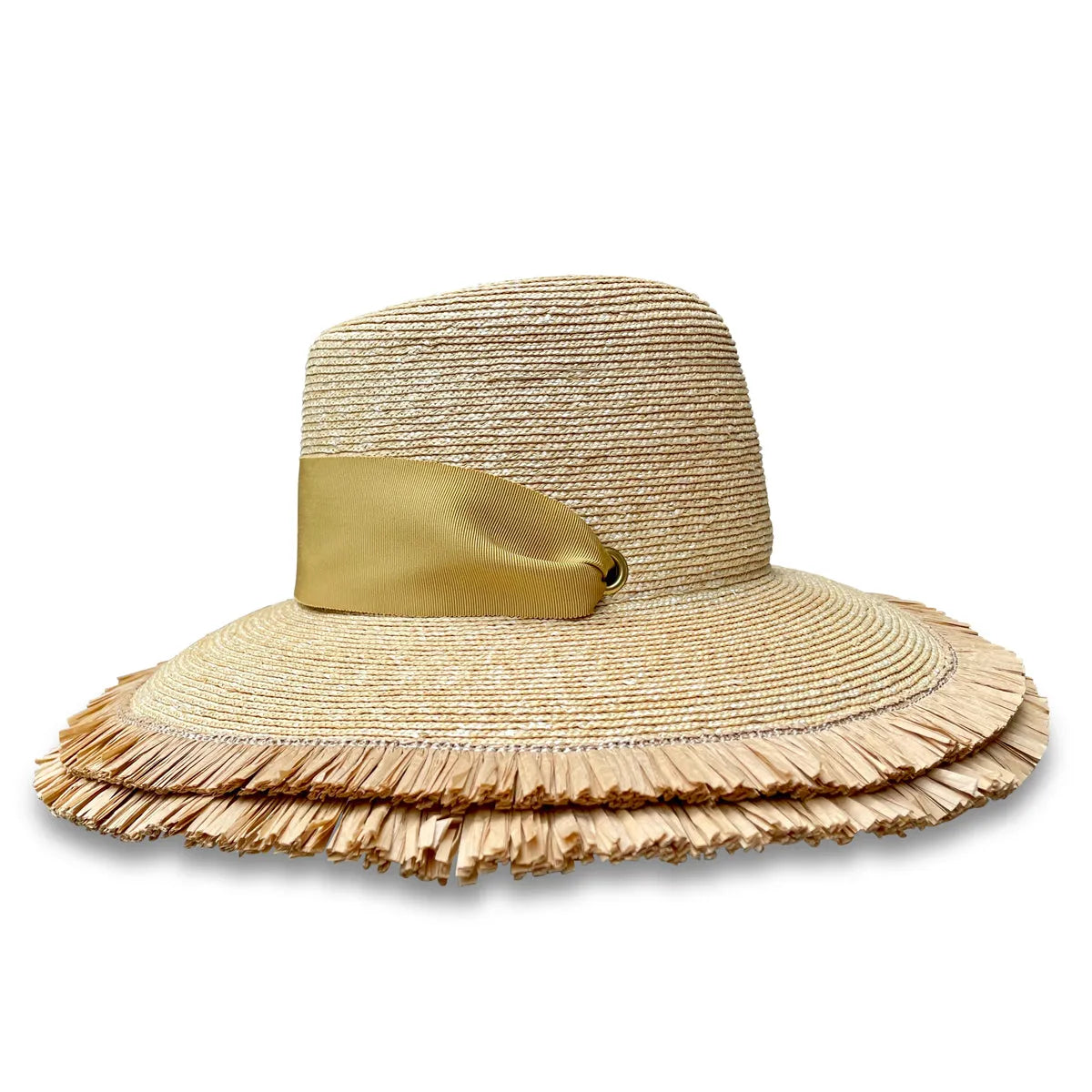 Bijoux - Milan Straw Beach Hat with Raffia Fringe