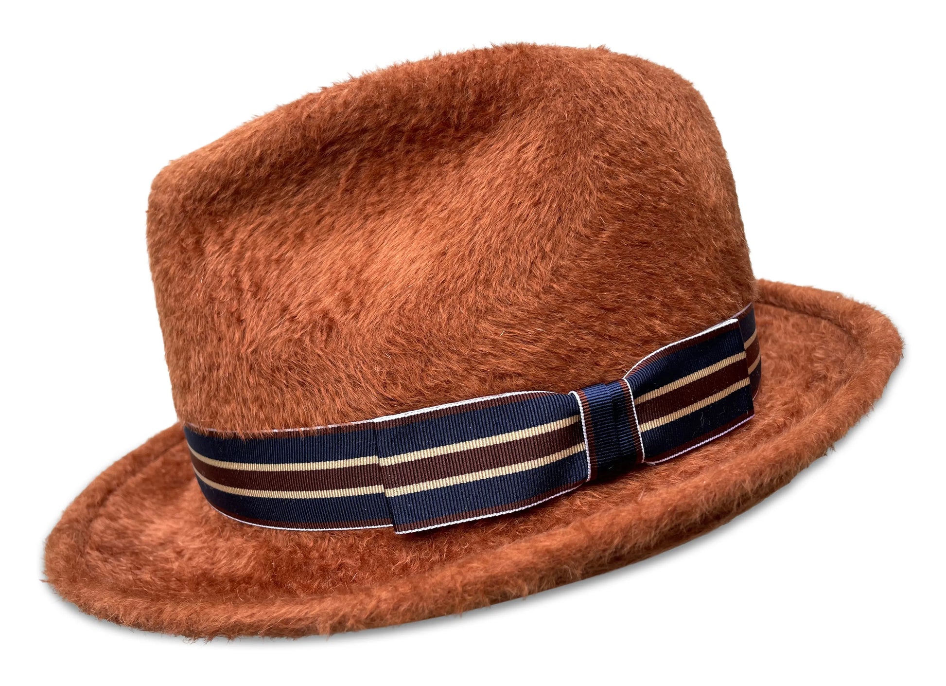 Billy - Tobacco Fur Felt Fedora with Stingy Brim