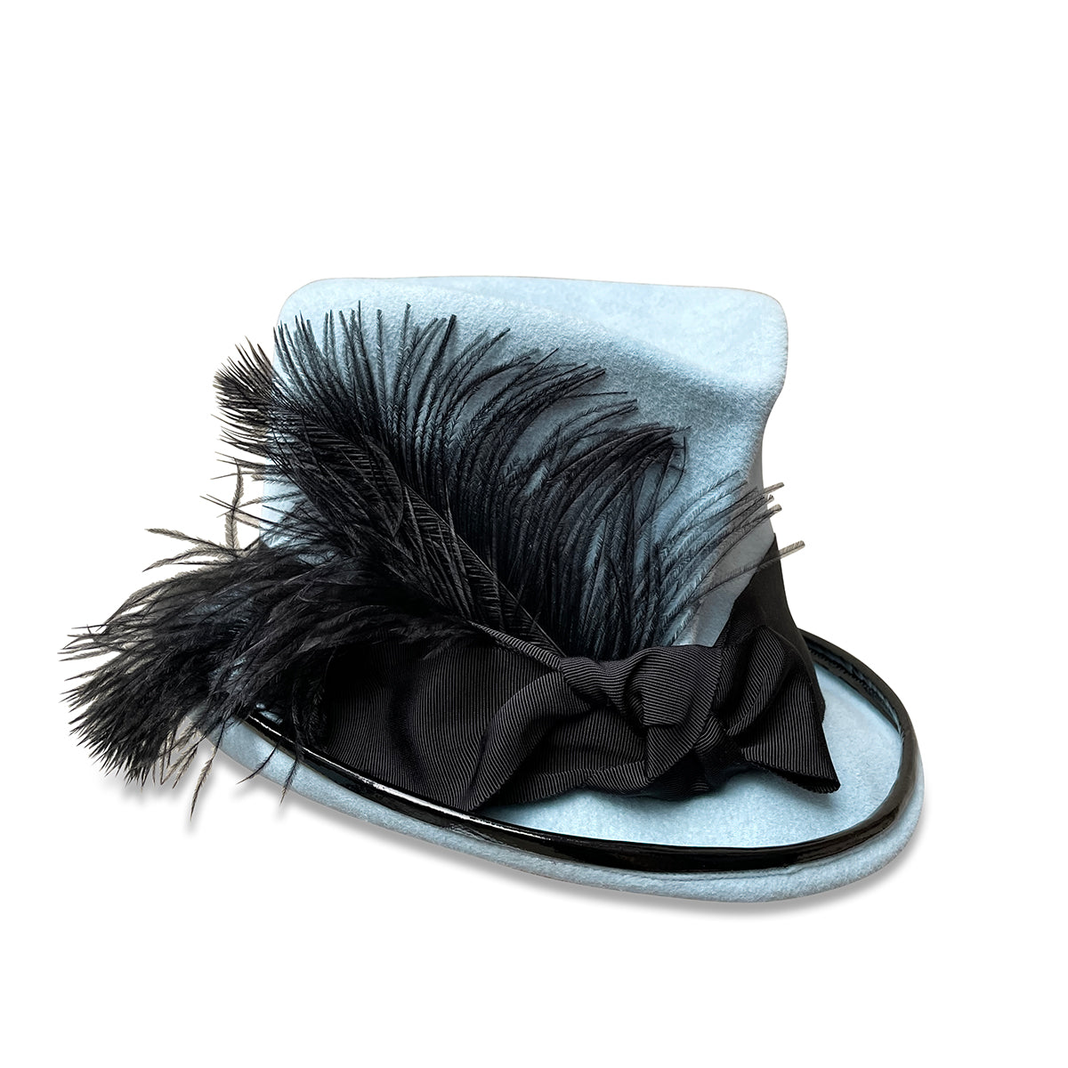 Little Devil top hat in sky blue