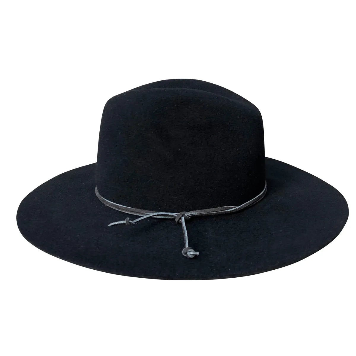 Crystal Visions - Black Fedora with Hidden Crystal Halo
