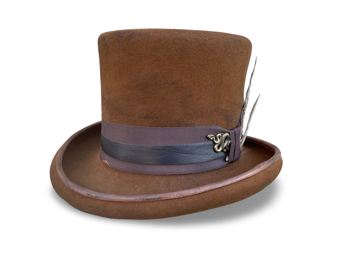 Handmade Fur Felt Hat Powder River Buffalo Fur Felt Western Hat – Village Hat Shop main image 4