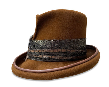 El Diablo - Bronze Slouchy Top Hat