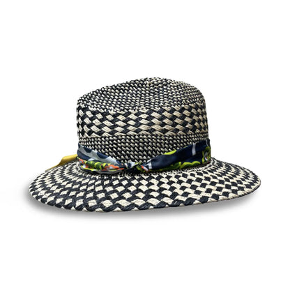 Hellen - Graphic Straw Fedora