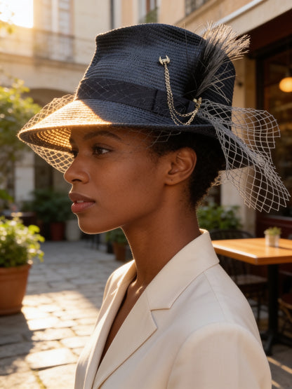 Dunk - Stylized Straw Fedora