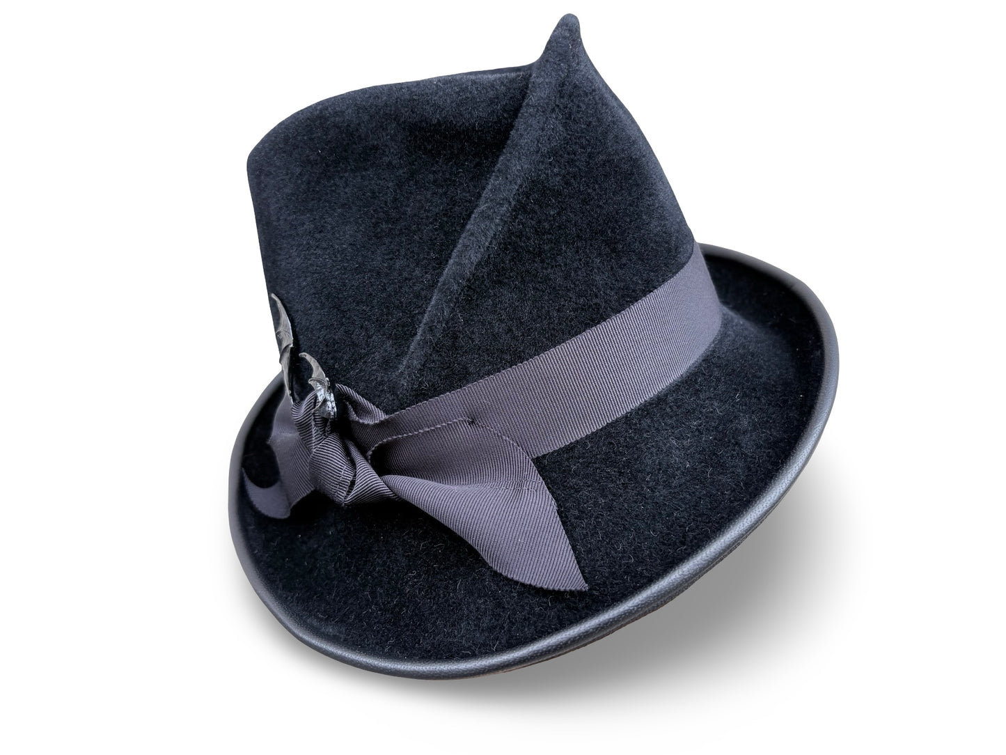 Stormborn - Signature Pleated Fedora with Dragon Wing Detail