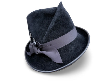 Stormborn - Signature Pleated Fedora with Dragon Wing Detail