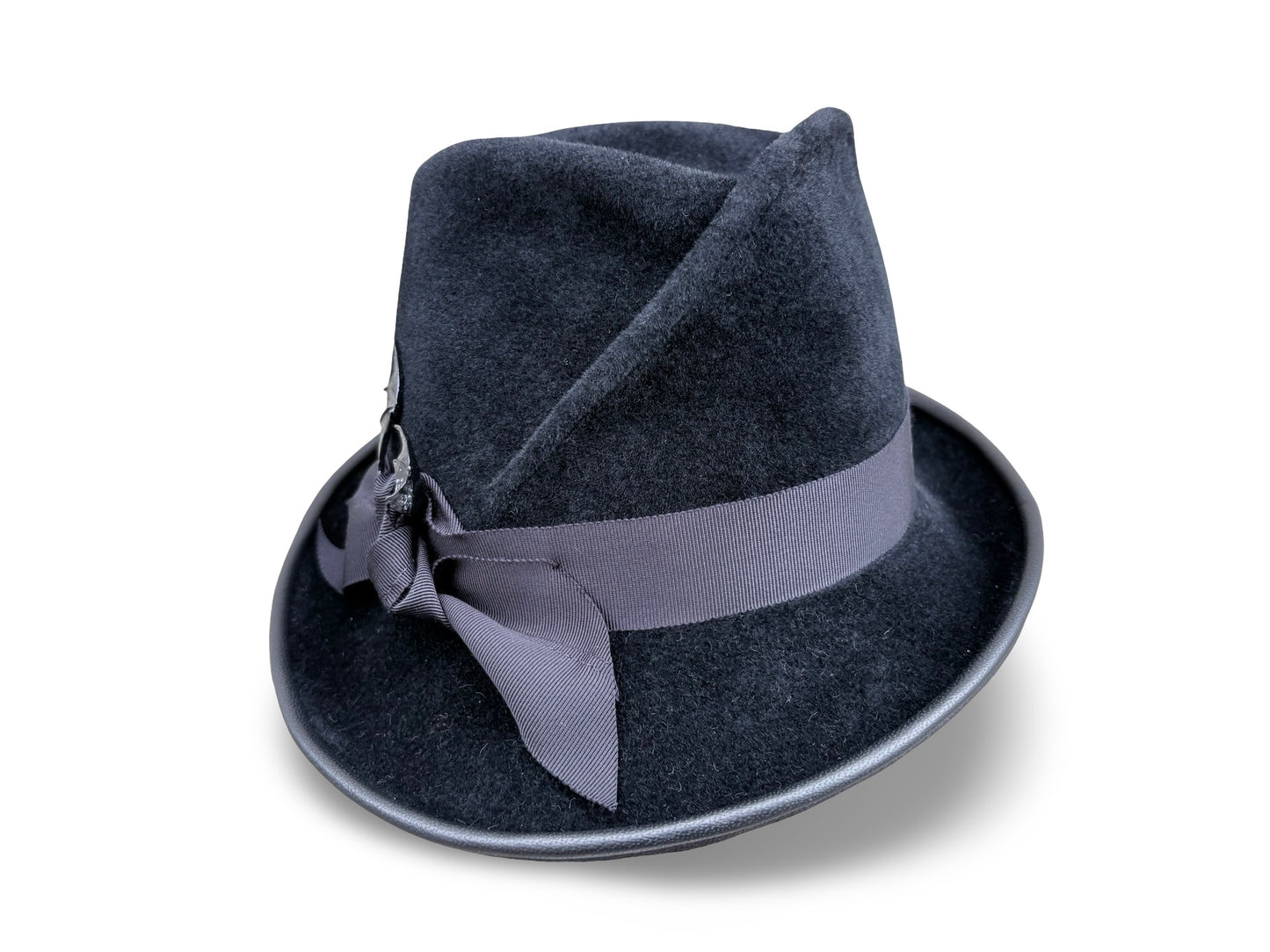 Stormborn - Signature Pleated Fedora with Dragon Wing Detail
