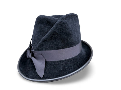 Stormborn - Signature Pleated Fedora with Dragon Wing Detail