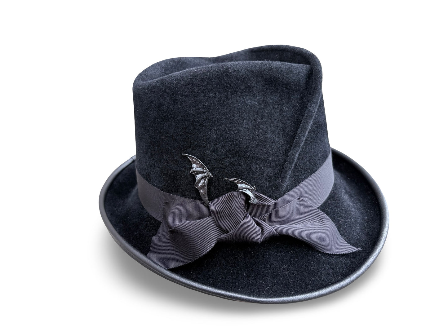 Stormborn - Signature Pleated Fedora with Dragon Wing Detail