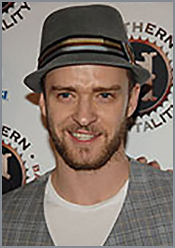 Where is Justin Timberlake's Fedora from? Justin Timberlake wearing the Stingy Fedora from Cha Cha's House of Ill Repute in NYC