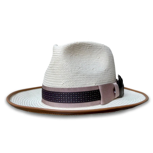 Jay - Ivory Shantung Teardrop Fedora