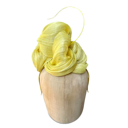 KDHeaddress - Silk Abaca Fascinator with Turban Style