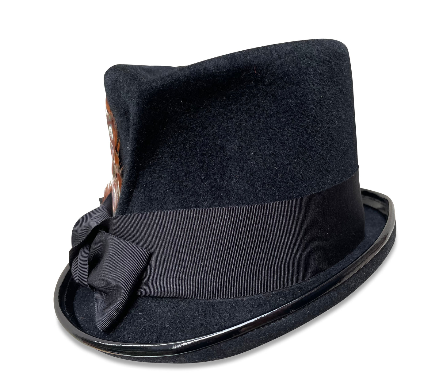 Short black top hat