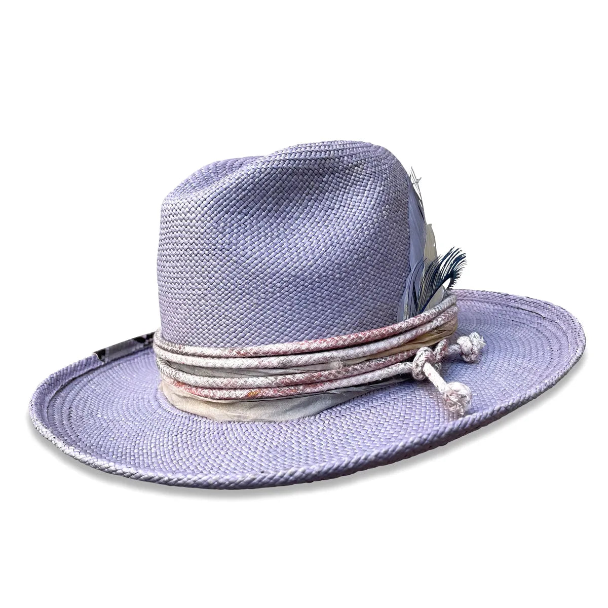 Mel - Panama Flange Fedora with Festival Trim
