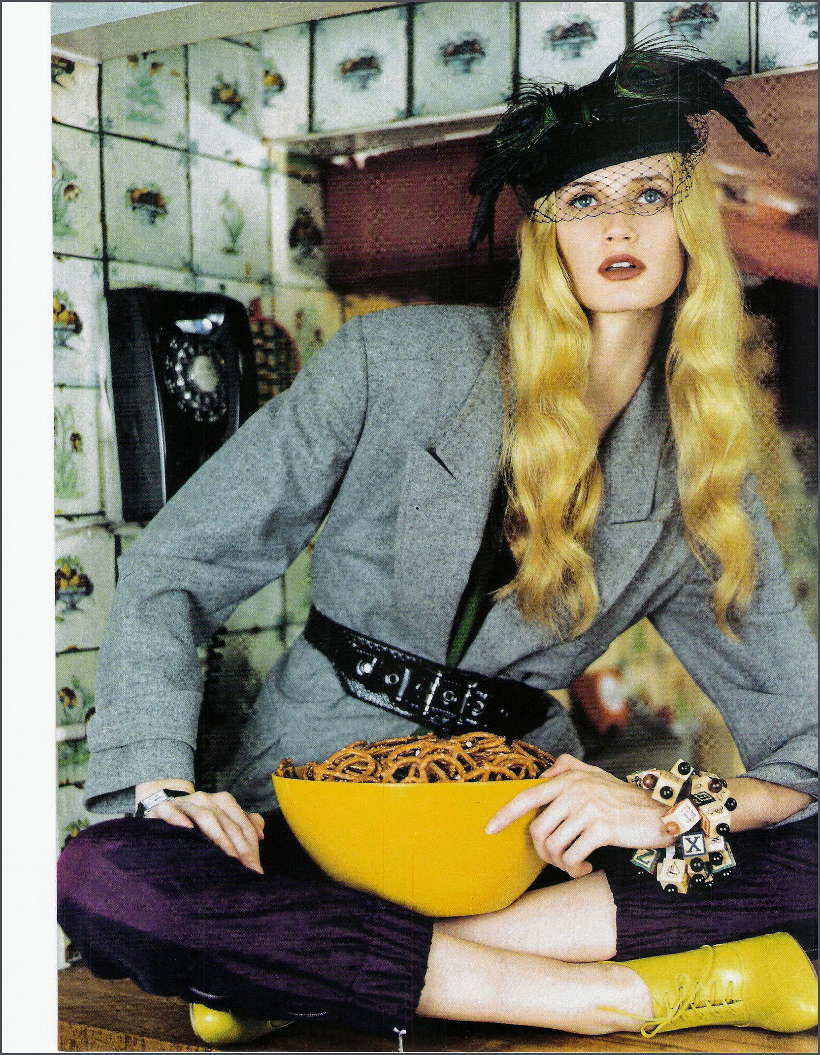 Custom hats in NYC | Butterfly Cocktail Hat from Cha Cha's House of Ill Repute featured in Nylon Magazine