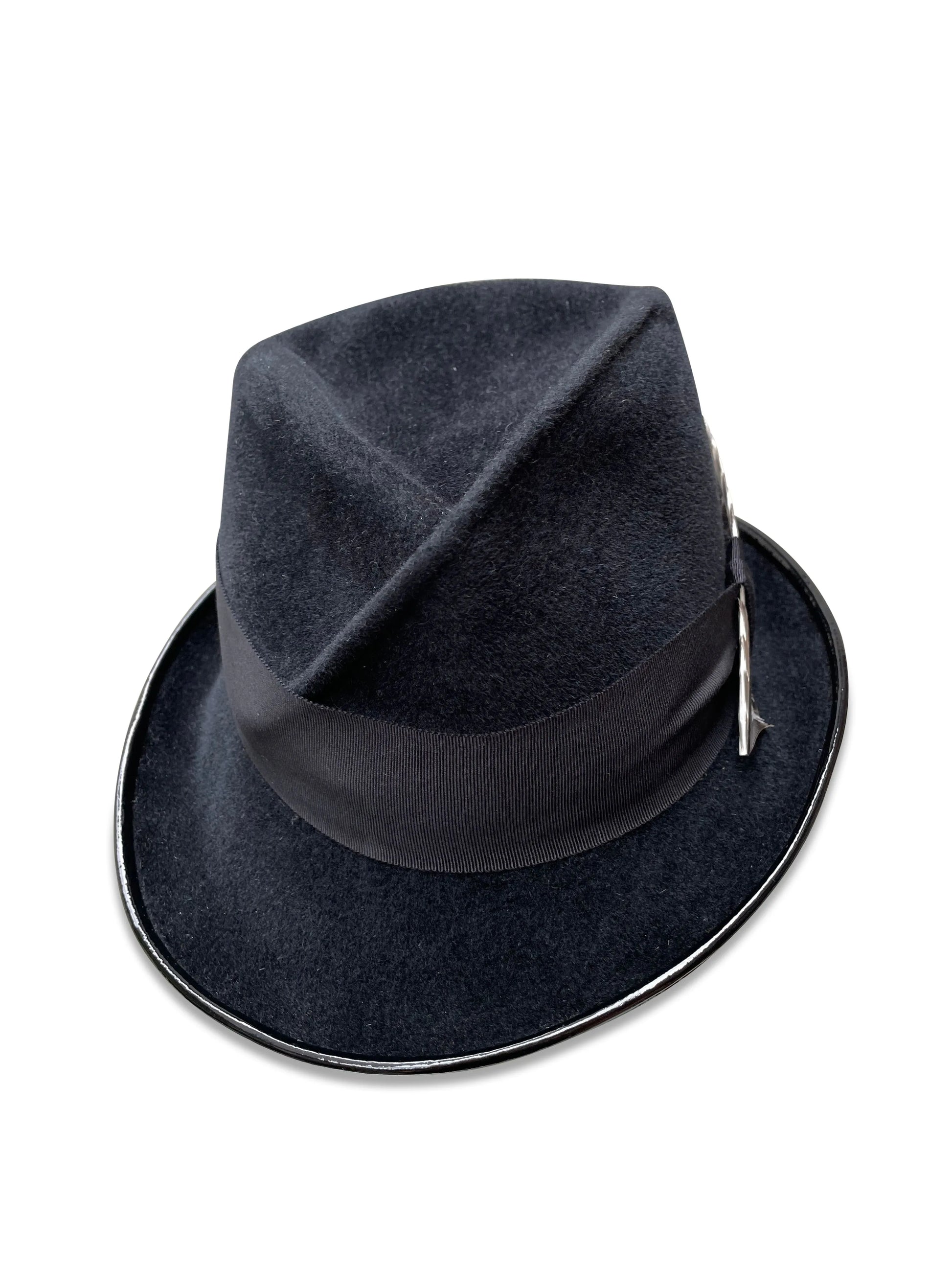 Pleat Marie Fedora - Pleated Slouchy Style with Asymmetrical Brim