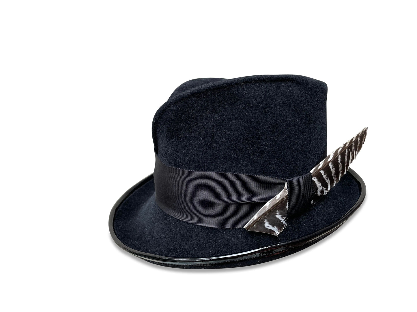 Pleat Marie Fedora - Pleated Slouchy Style with Asymmetrical Brim