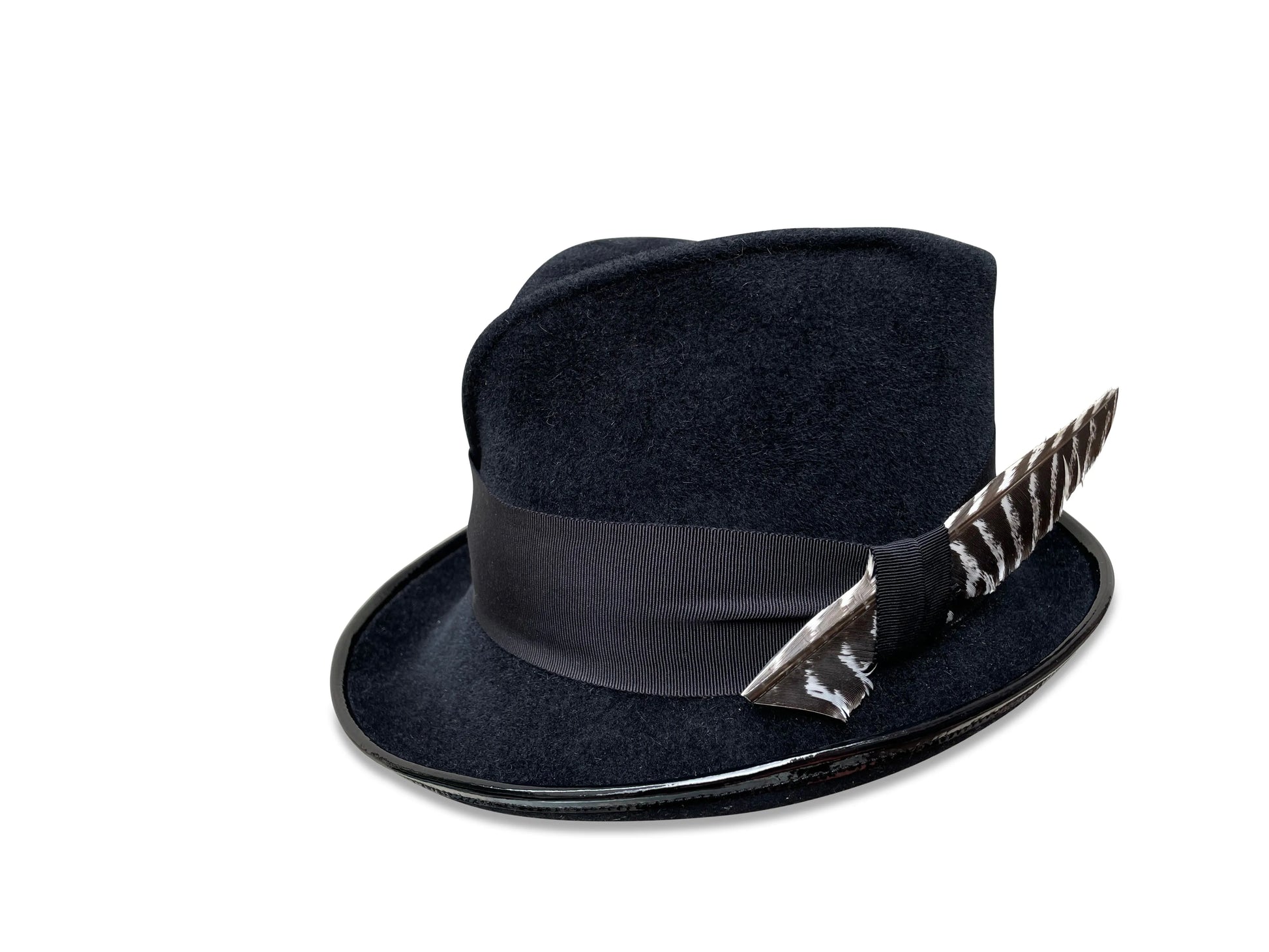 Pleat Marie Fedora - Pleated Slouchy Style with Asymmetrical Brim