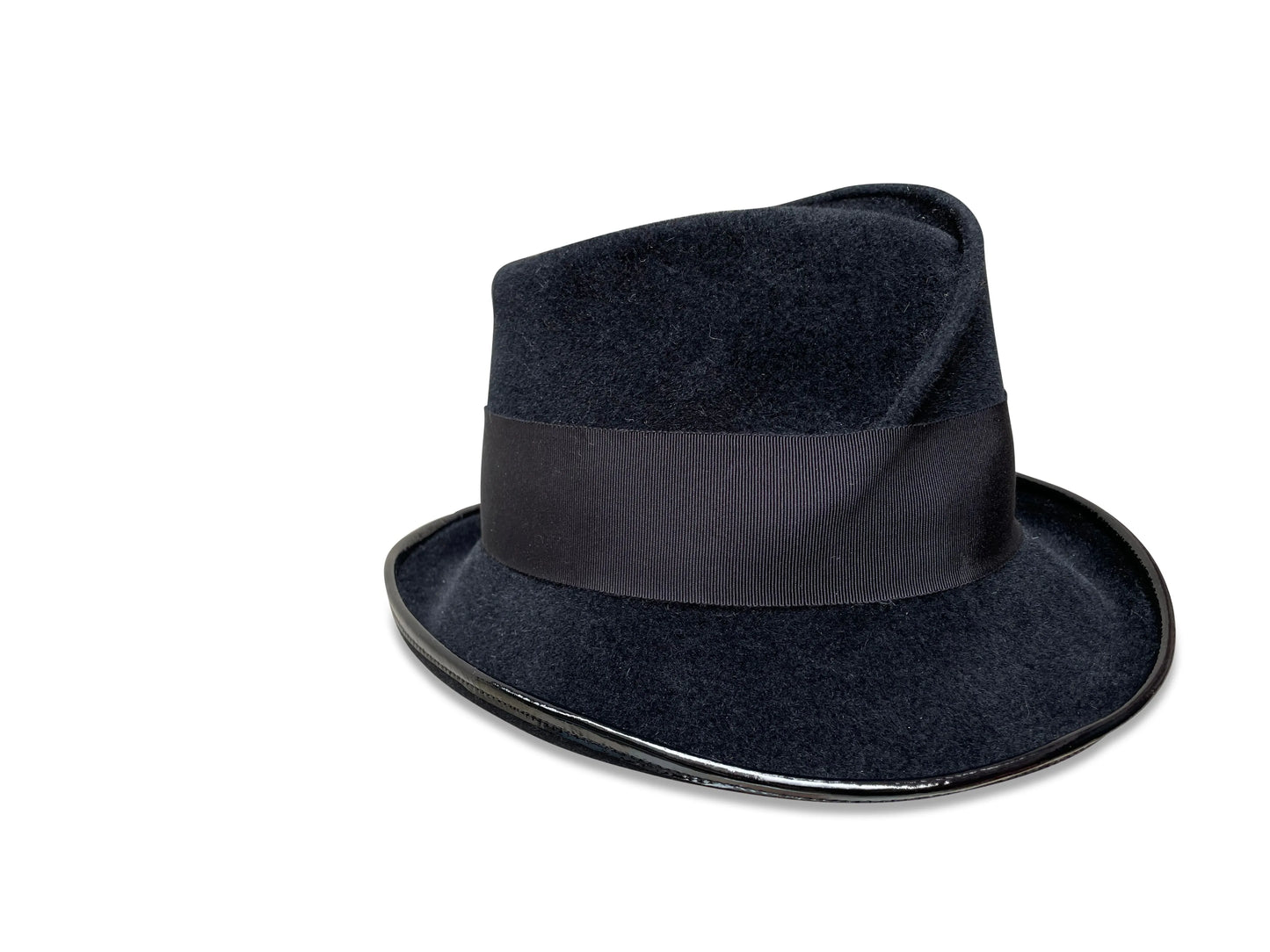 Pleat Marie Fedora - Pleated Slouchy Style with Asymmetrical Brim