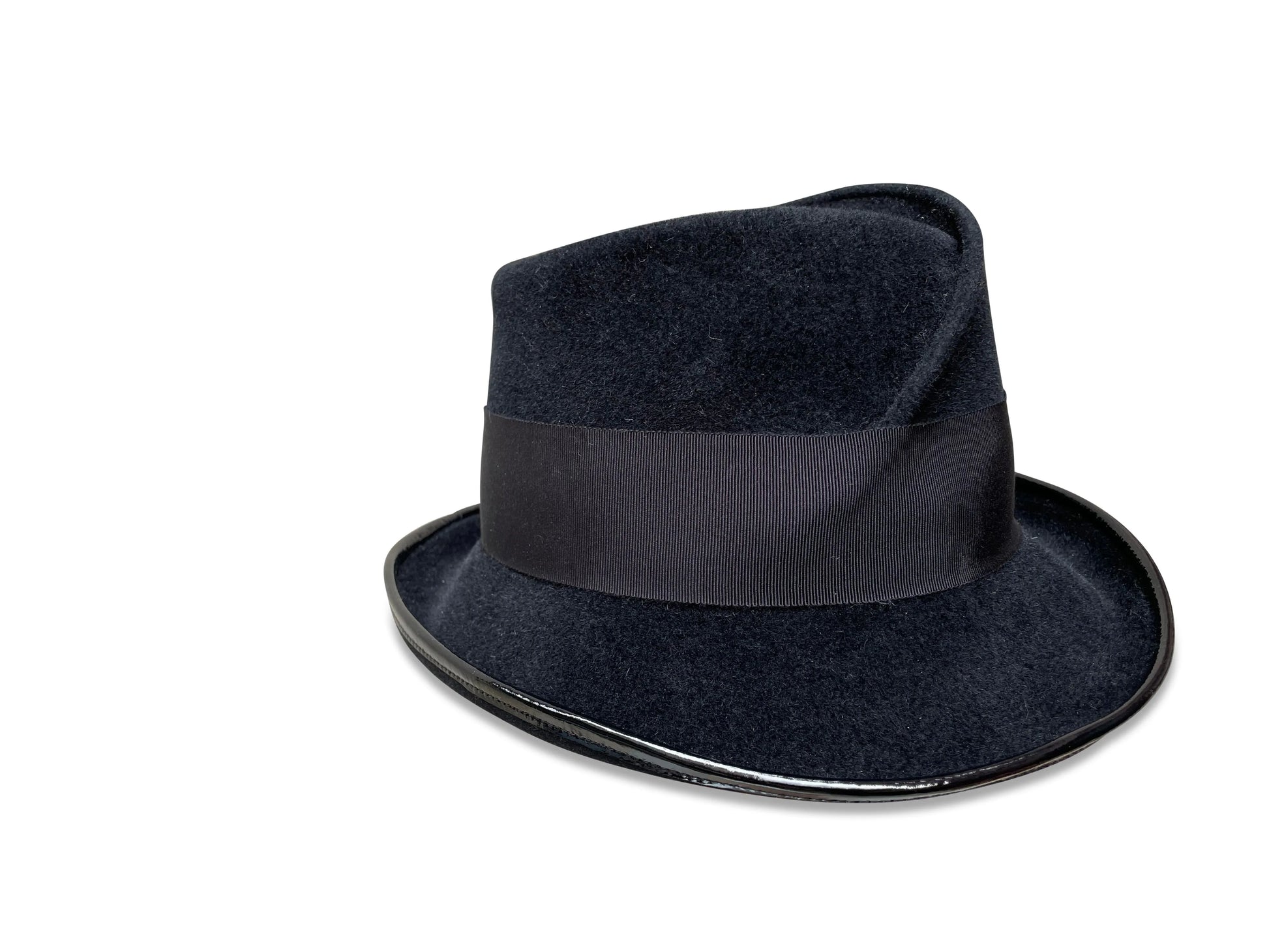 Pleat Marie Fedora - Pleated Slouchy Style with Asymmetrical Brim
