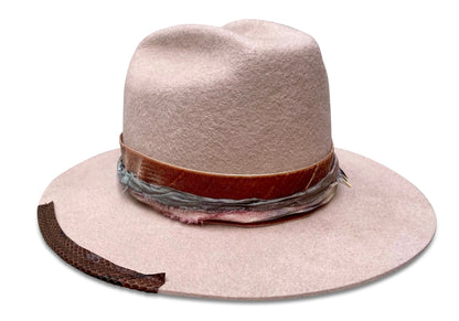 Starr Cowboy Hat - Vintage Wool Felt with Silk & Copper Trim