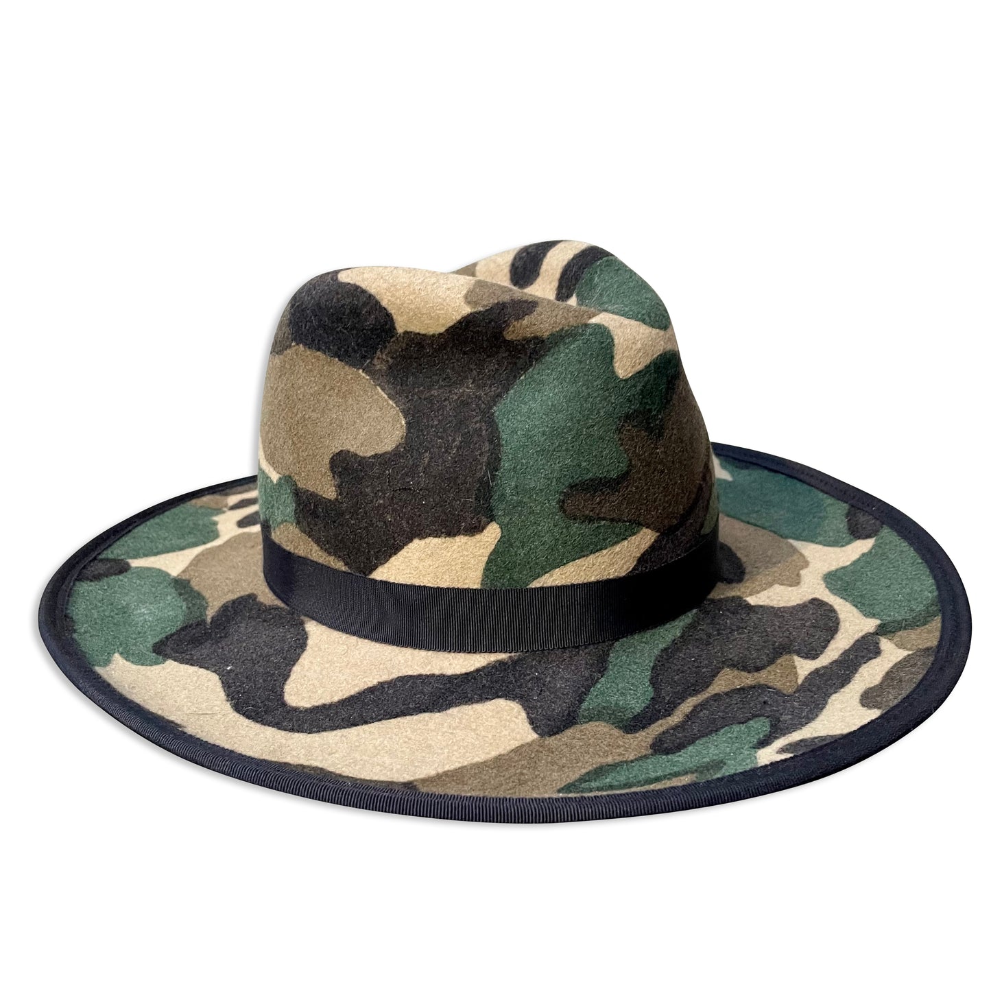 unique camouflage cowboy hat from Cha Cha's House of Ill Repute