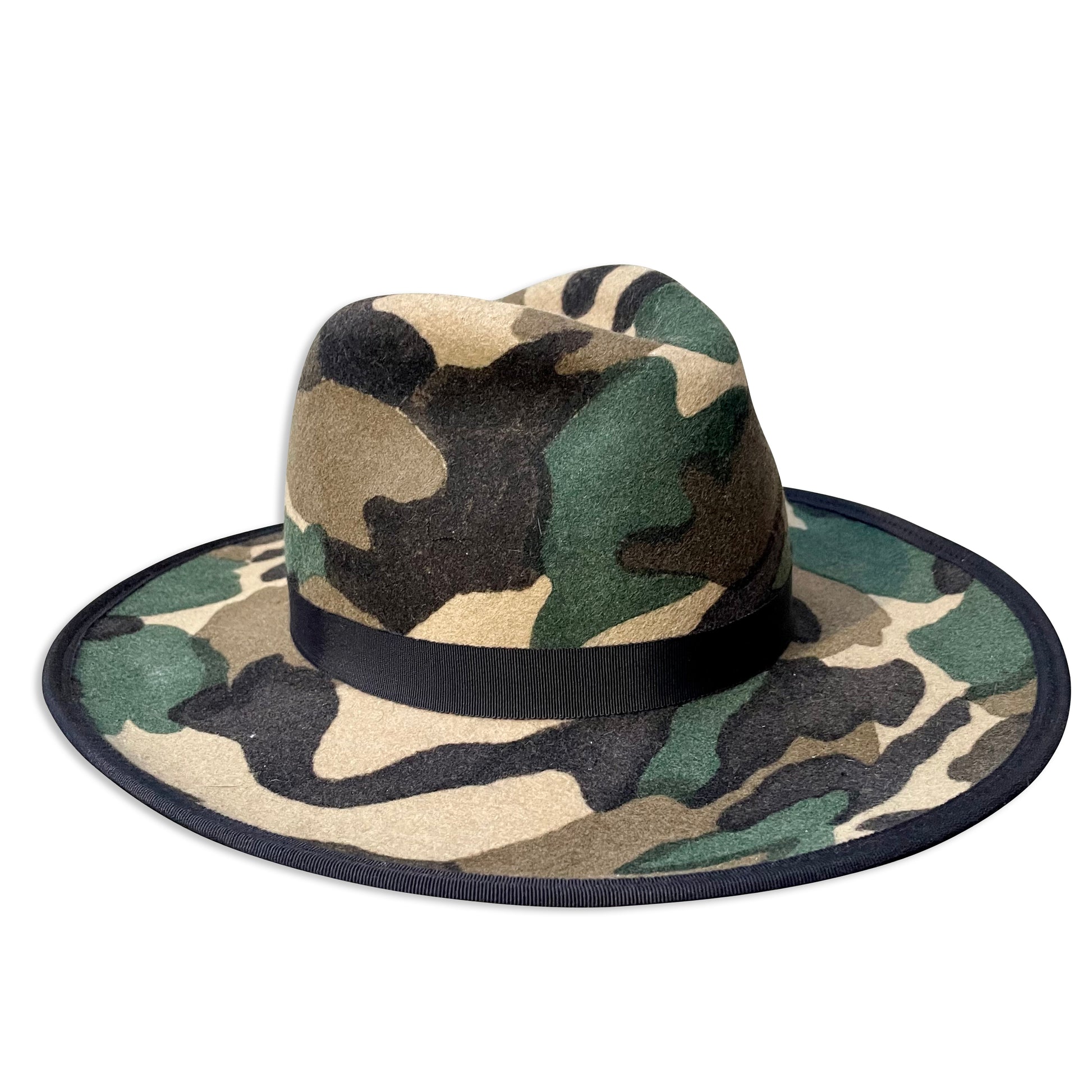 unique camouflage cowboy hat from Cha Cha's House of Ill Repute