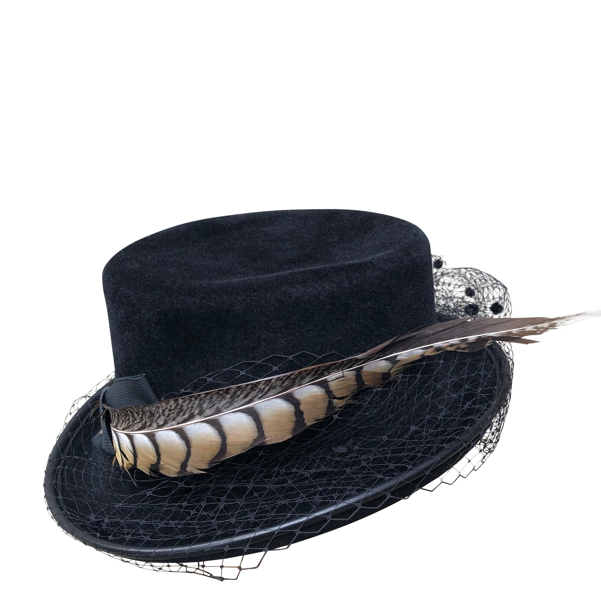 Black Victorian Style Top Hat from Cha Cha's House of Ill Repute